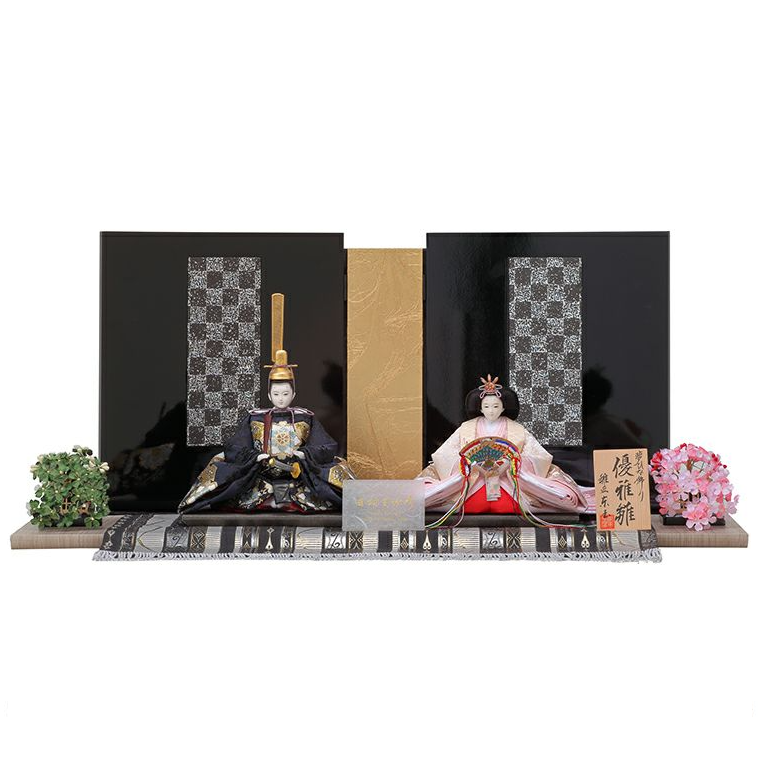 楽天市場】送料無料 東玉監製 島田輝祥作 雛人形 衣装着親王 木製平台