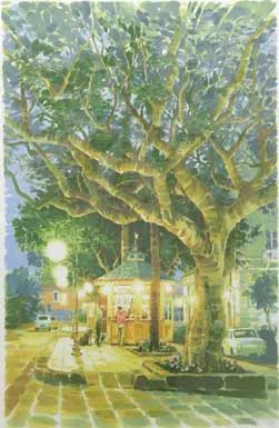 楽天市場】笹倉鉄平 「ブーゲンビリアの小路」-Bougainvillea-2011年