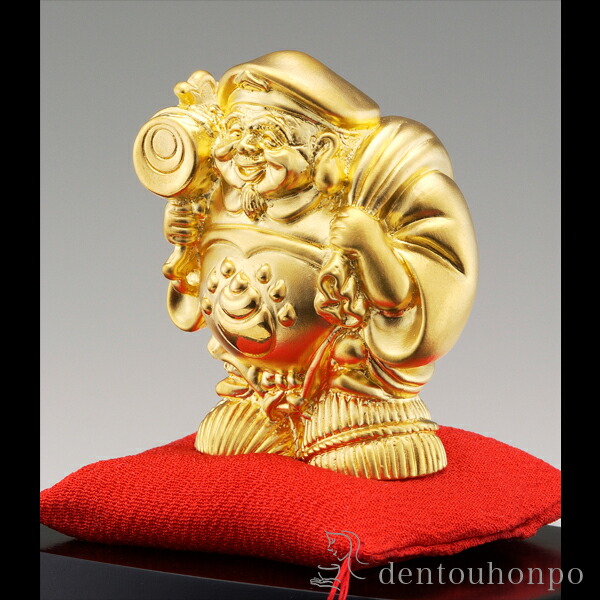 楽天市場】好運呼び込む 純金メッキ 大黒天 ( 化粧箱入 24Kメッキ ) 寿