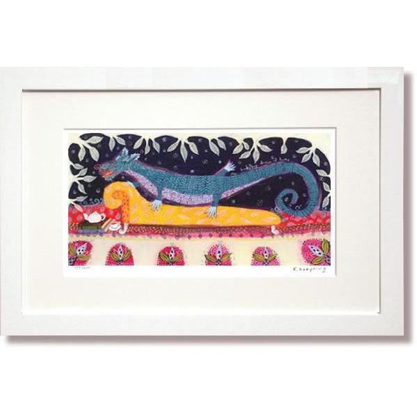 楽天市場】絵画 カレンホイプティング・ベビーパンダのバスタイム 版画