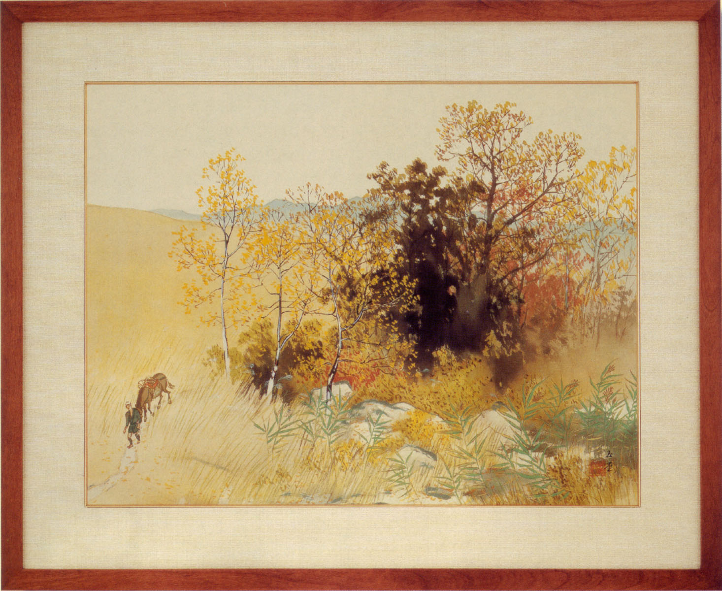 楽天市場】中村岳陵 絵画 初冬 送料無料 【複製】【美術印刷】【巨匠