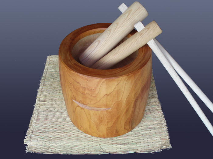 楽天市場】◎欅（ケヤキ）餅つき臼（うす） 尺7(φ51)臼・・・3升用