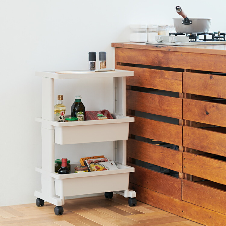 楽天市場】【KEYUCA公式店】ケユカ 壁付デコニーシーヴォ3段[家具 収納