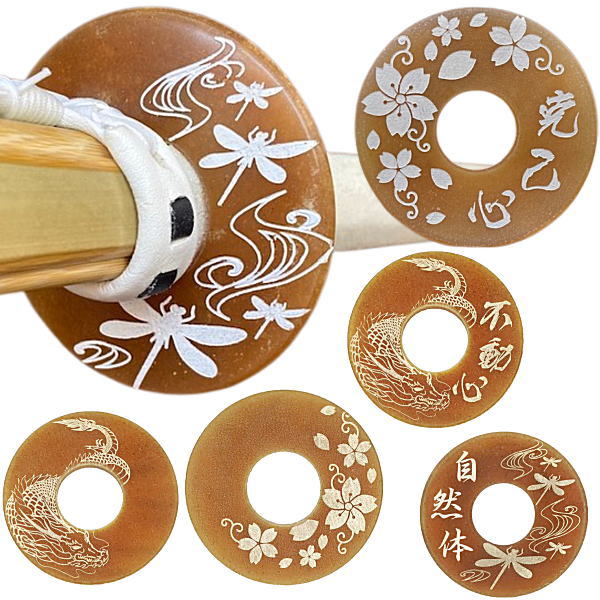 楽天市場】剣道 9mm革鍔 極太! ど迫力!! 9mm厚の上製磨き革鍔 威圧感