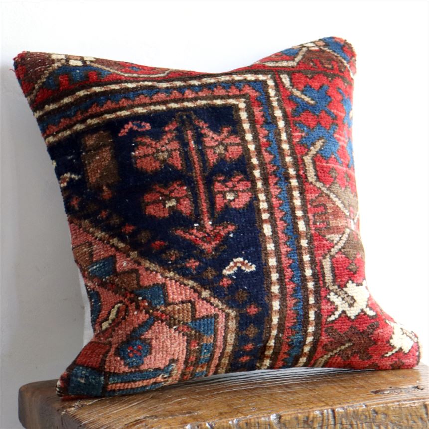 楽天市場】ヴィンテージラグクッションカバー 40×40cm トライバルラグ