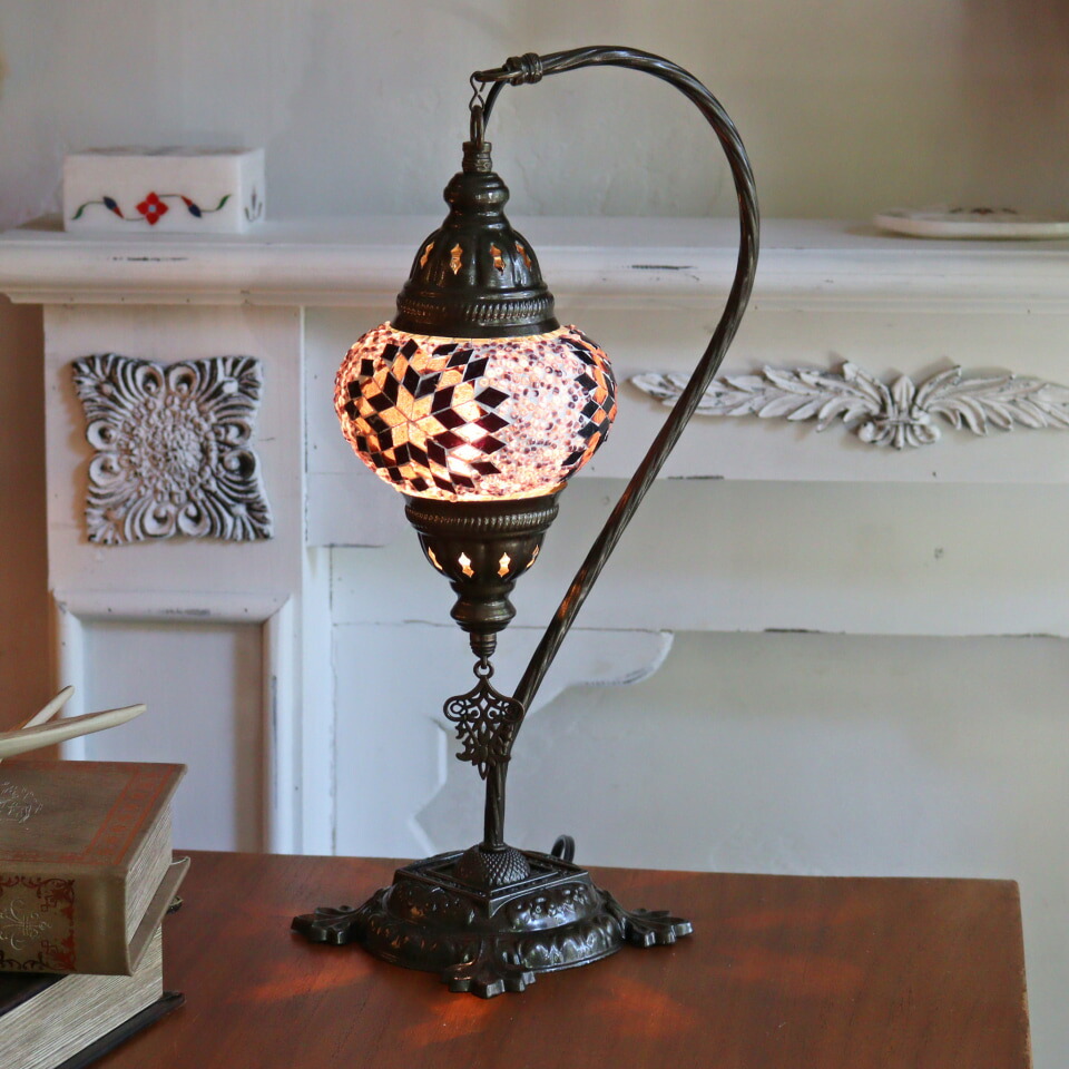 楽天市場】【10%OFFクーポン対象】トルコランプ モザイクテーブル