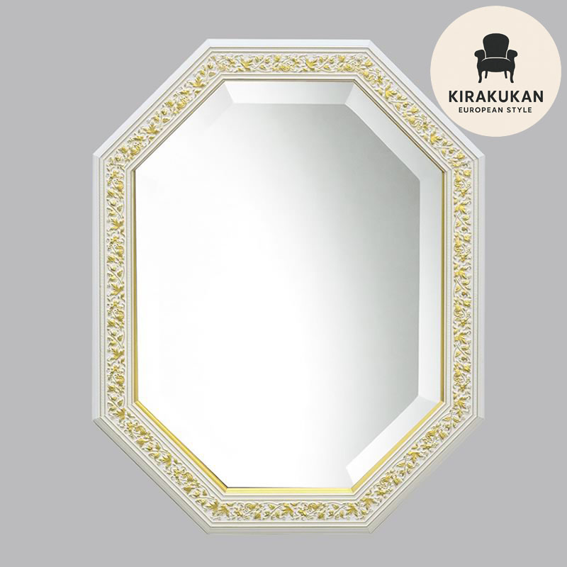 楽天市場】【スーパーセール価格】 鏡 壁掛け ヴィンテージ 八角ミラー