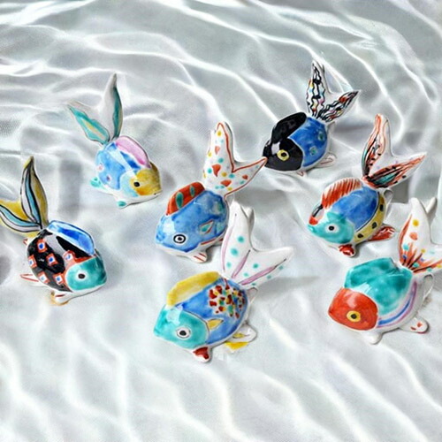 楽天市場】金魚の九谷焼置物／幸運の風水アイテム : 加賀百万石プラザ