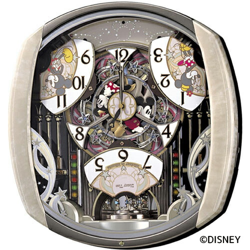 楽天市場】ディズニー からくり時計 電波時計 FW580W 掛け時計