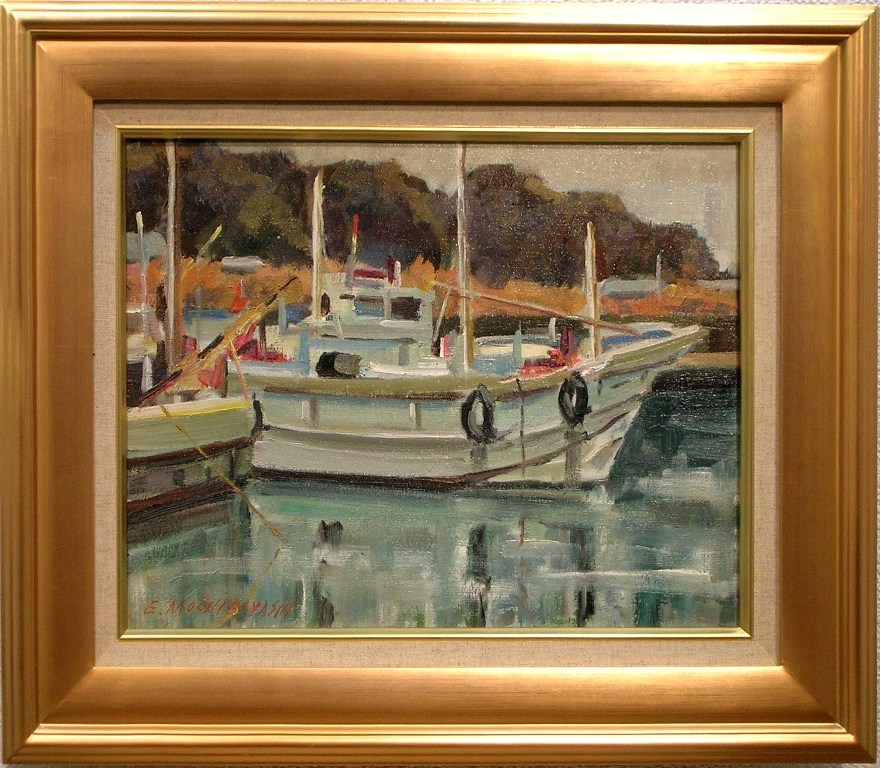 楽天市場】大内田茂士 「伊豆漁港」 油彩6号 : 小野画廊