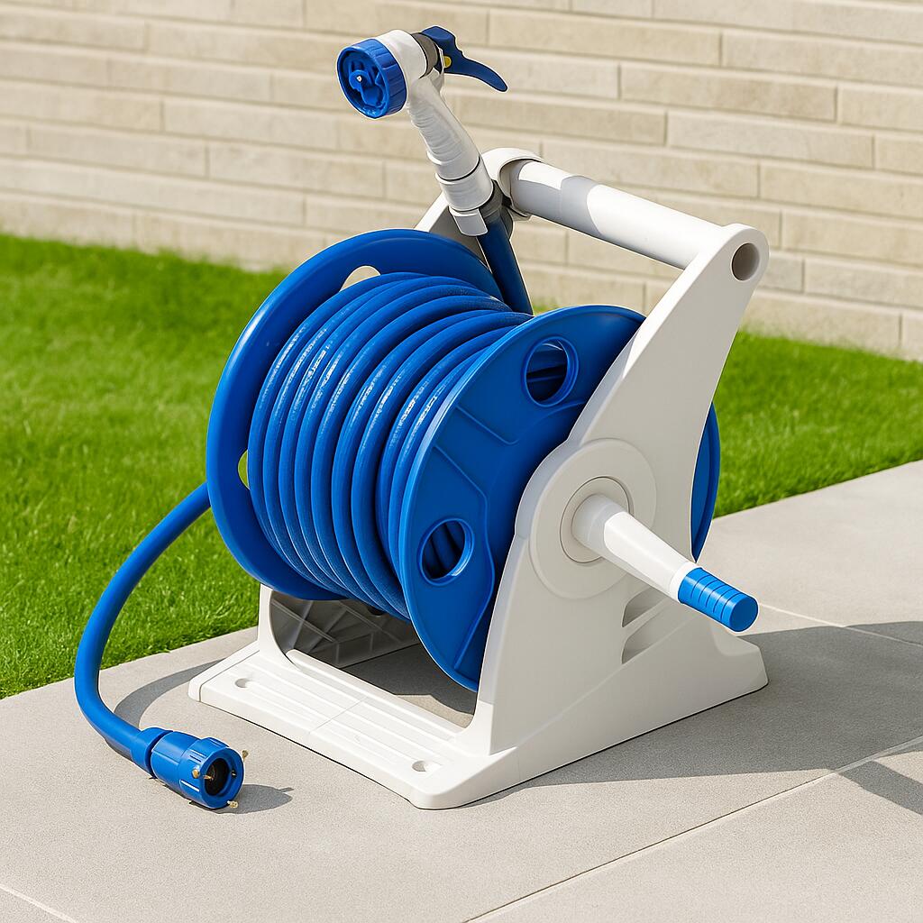 楽天市場】ホースリール30m巻セット 水道ホース グリーンライフ