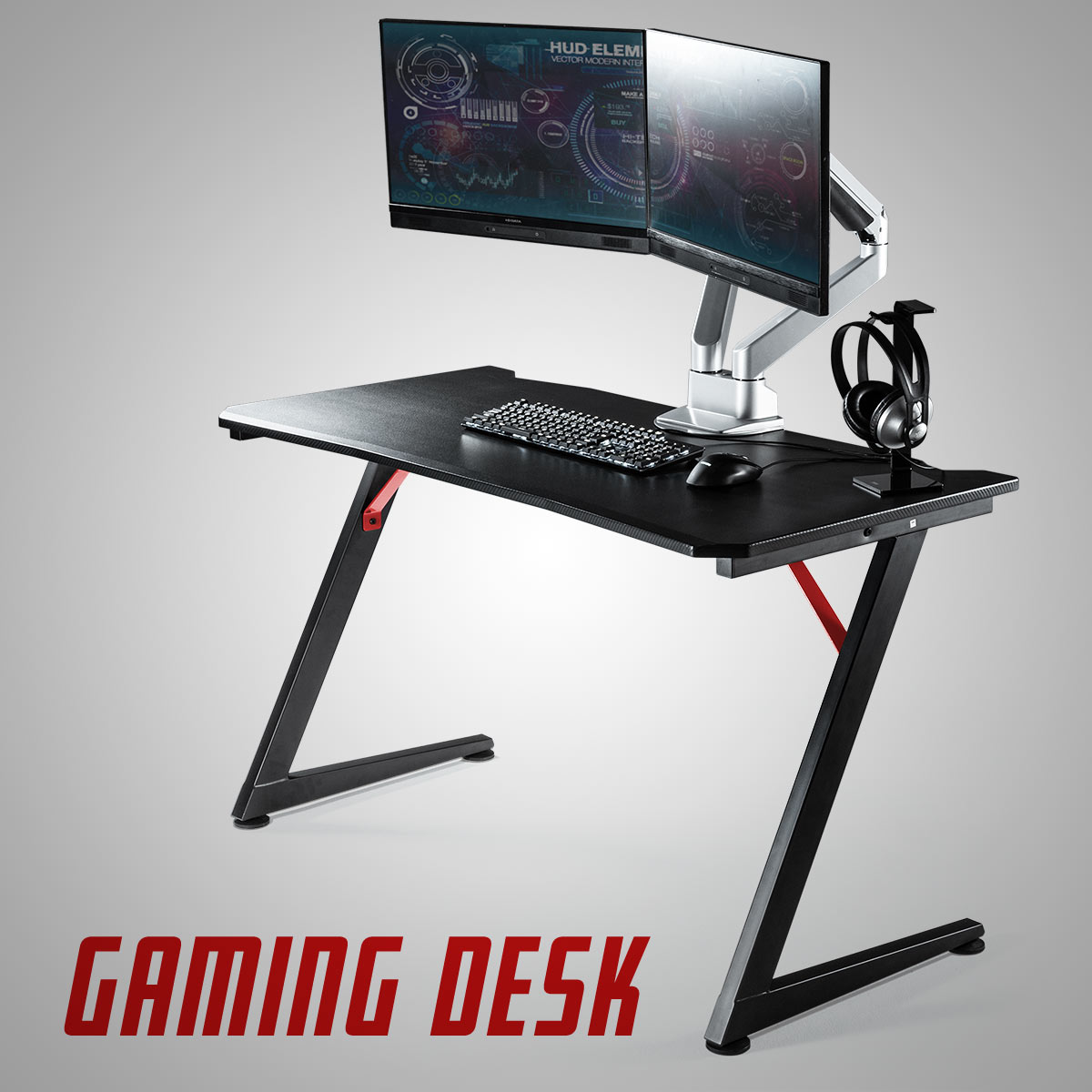 楽天市場】【今だけポイント5倍】ゲーミングデスク パソコンデスク 幅