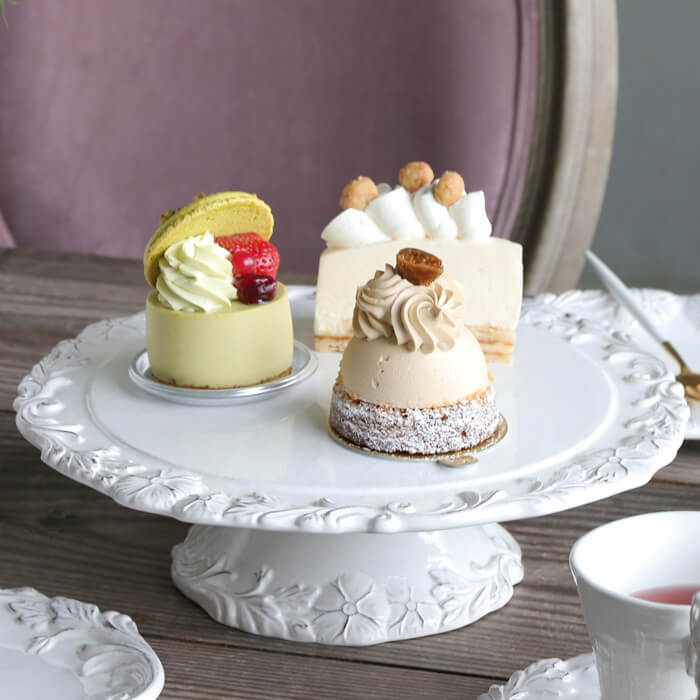 楽天市場】ケーキスタンド S ホワイト ELIOS BAROCCO // ホワイト