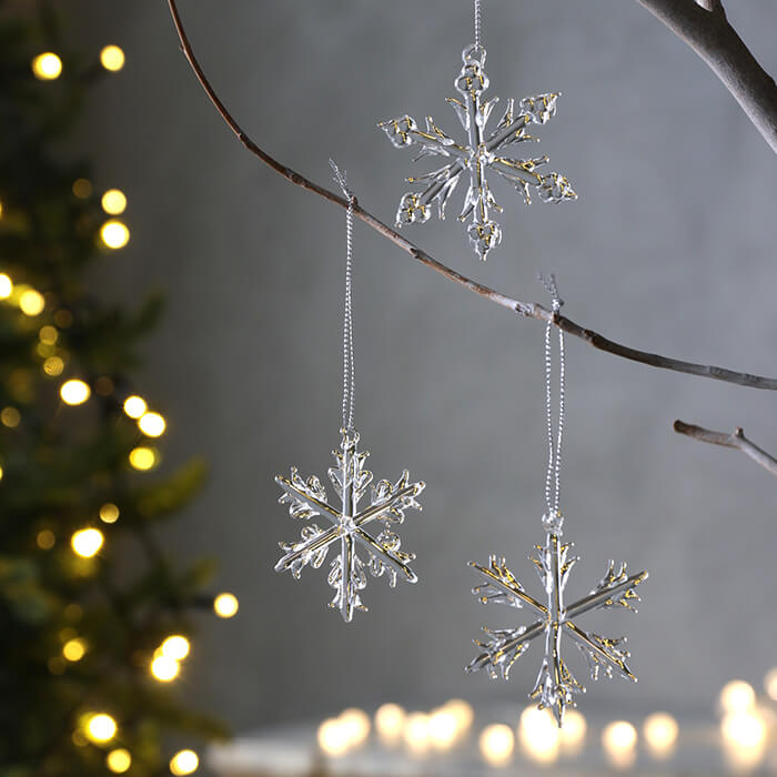 楽天市場】ガラス エンジェル 3点 セット // ガラスオーナメント