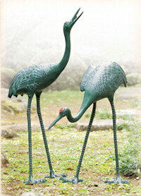 楽天市場】『 夫婦鶴 』（大） 高岡銅器 銅像 オブジェ 2羽 セット