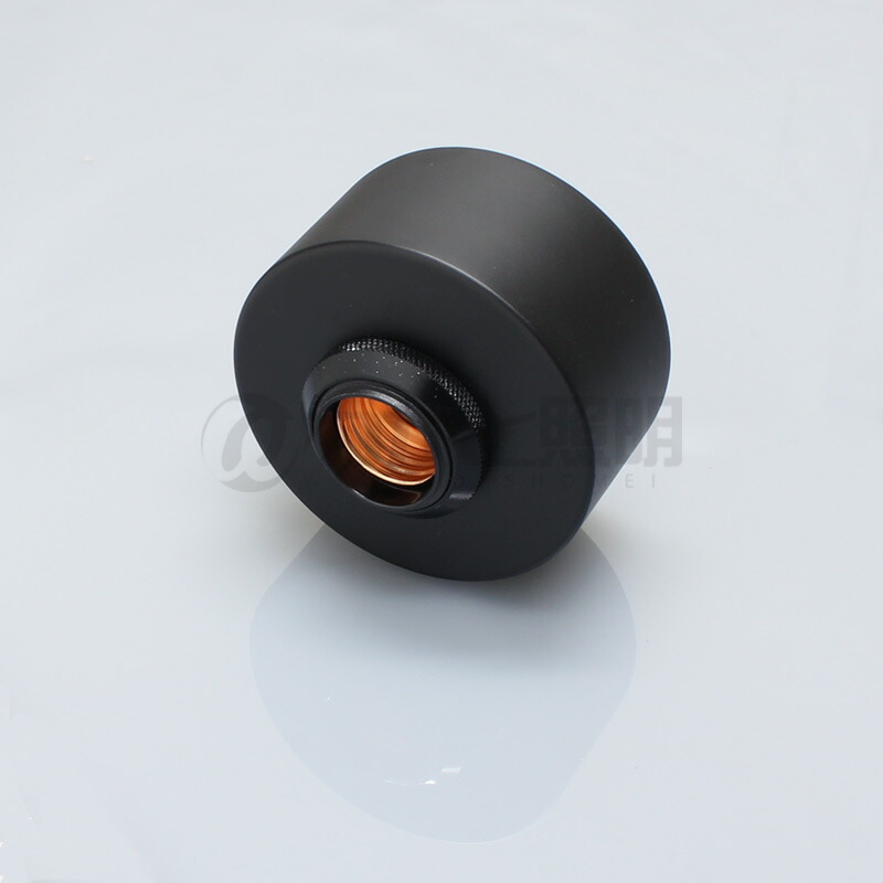 楽天市場】☆ 引掛シーリングソケット カバー付 E26口金 60Wまで 黒色