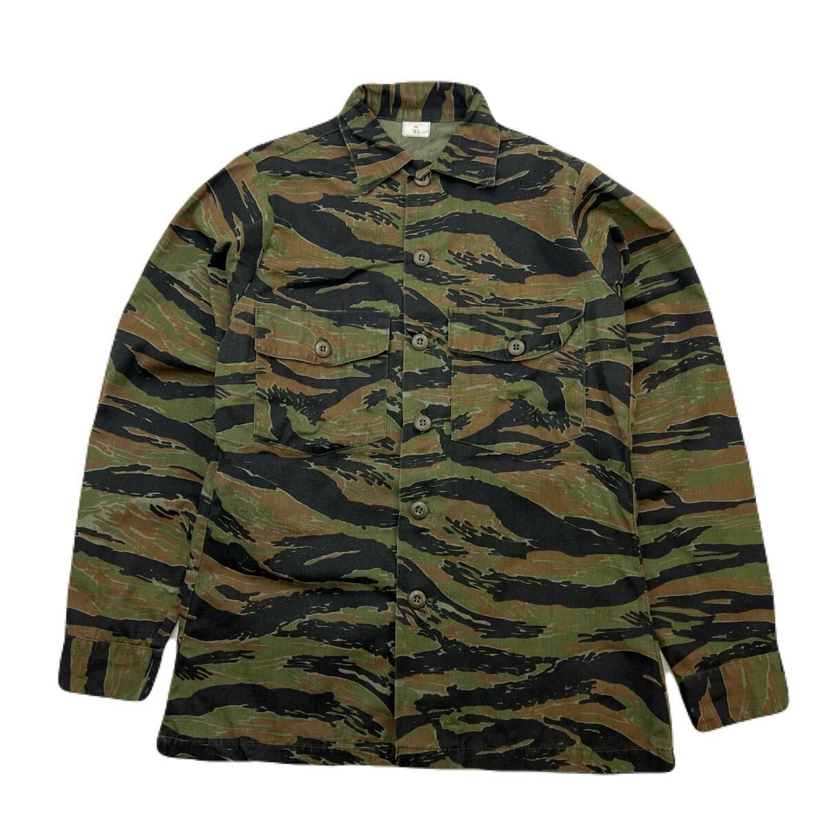 楽天市場】70s～ 民生品 タイガーストライプ 迷彩 シャツ ジャケット L