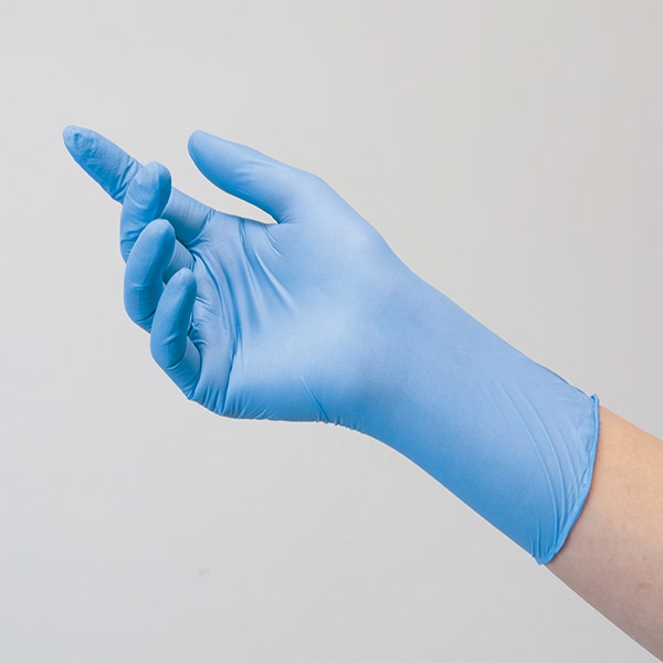 サラヤ｜ニトリルグローブエクステンド 200枚入 ブルー XSサイズ