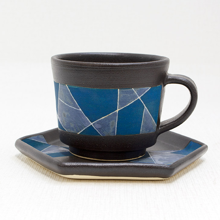 和雑貨 四季彩堂 オンラインショップ / 益子焼 カップ&ソーサー 黒釉