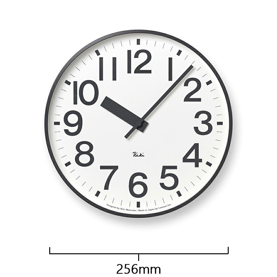 リキ パブリック クロック 掛け時計 クオーツ 電池式 ホワイト