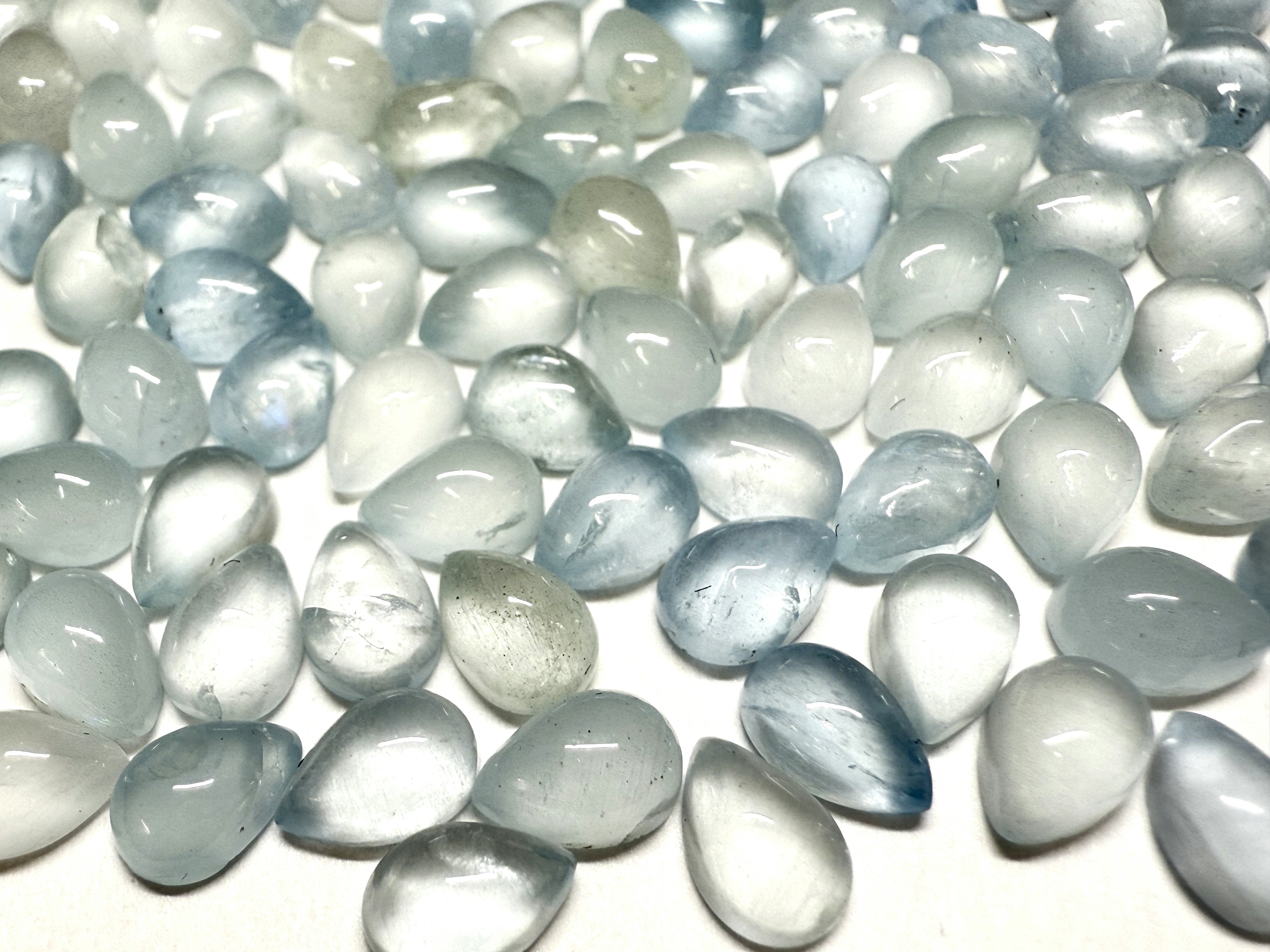 東洋ルースONLINE SHOP💎ぷっくり雫型💧ミルキーアクアマリン【1石800