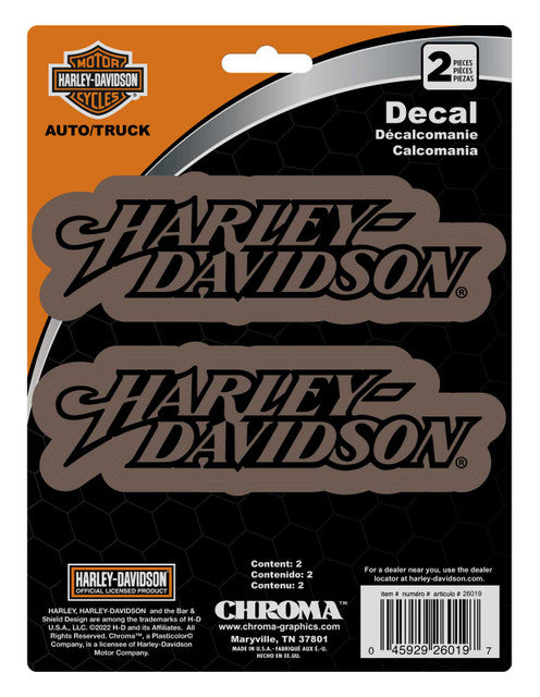 HD TEXT BRONZE DECAL – Clare's Harley-Davidson