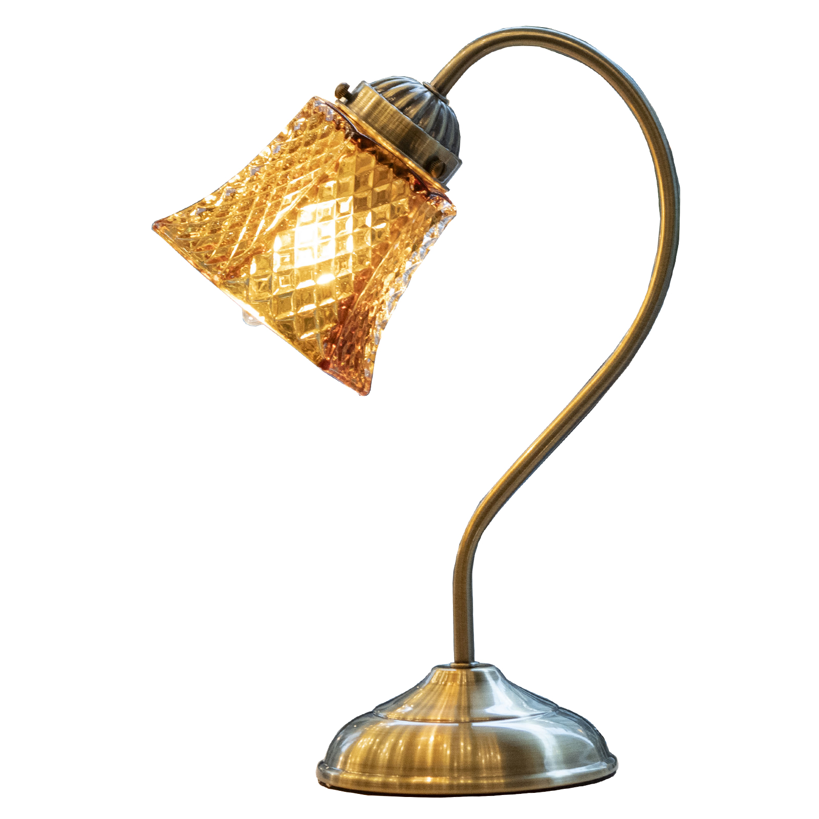 テーブルランプ おしゃれ 北欧 ガラス アンティーク調 タッチセンサー