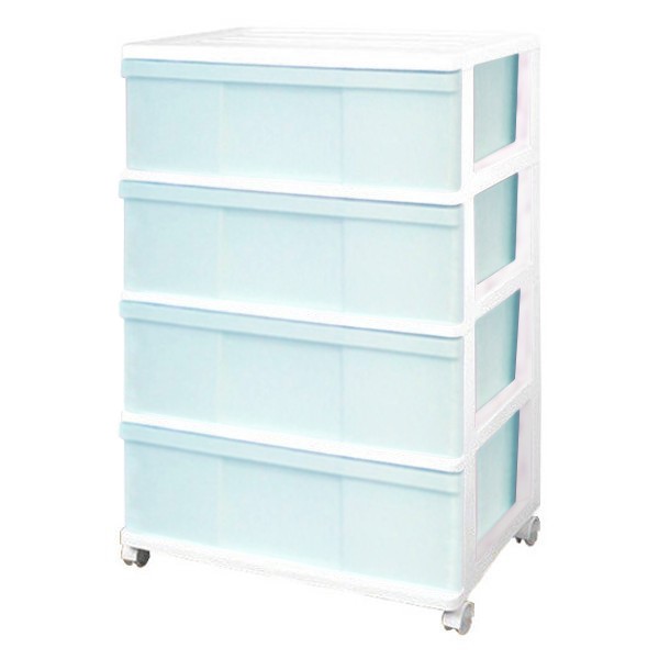 衣装ケース 収納ケース 引出 プラスチック ワイド チェスト 4段