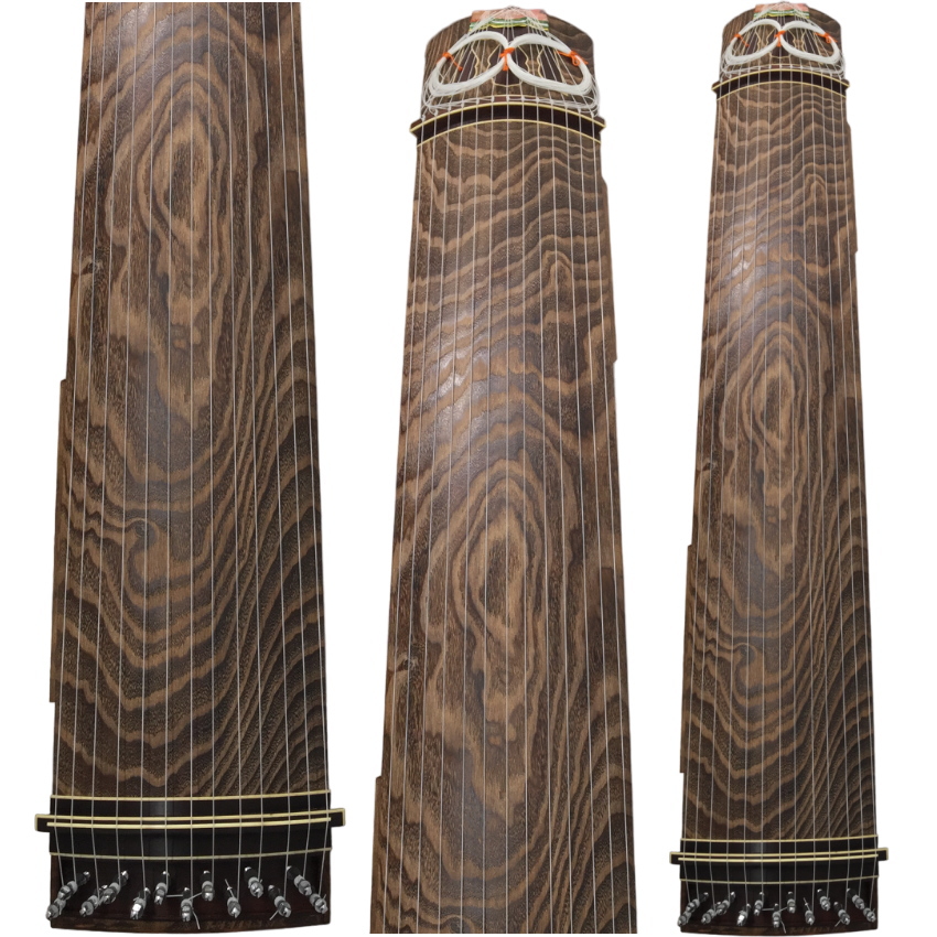 伝統工芸士作 藤田筝 160ピン箏 会津桐 綾杉彫り 猫足 : 楽器のこと