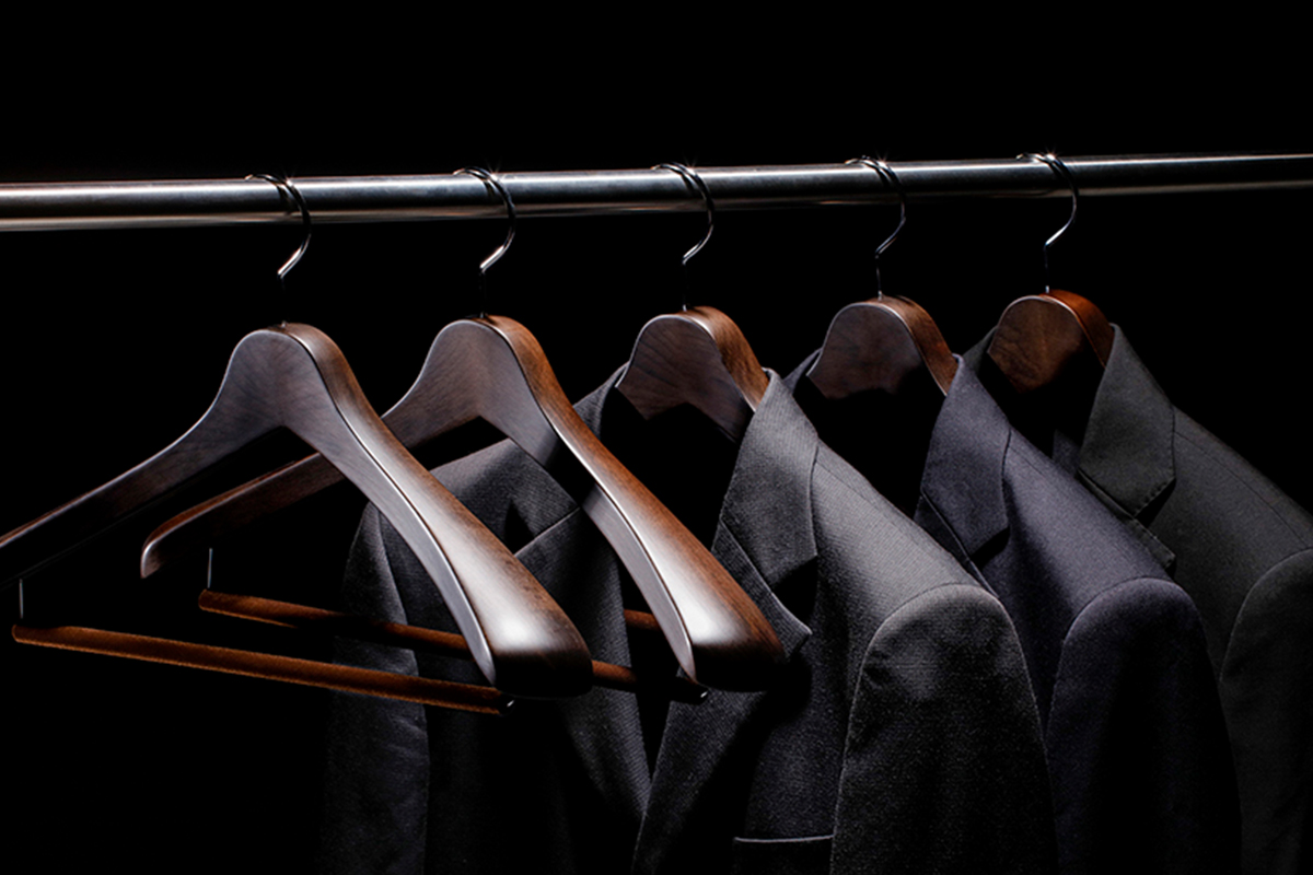 NAKATA HANGER（ナカタハンガー） SET-01/フェルトバー/木製メンズ