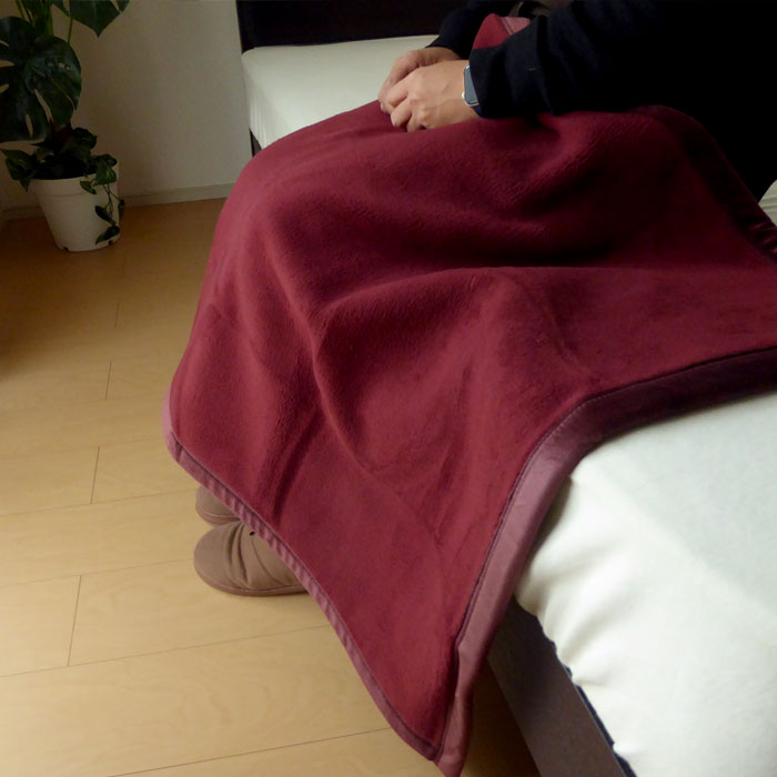 ロマンス岩盤浴 プレミアム 岩盤浴 ひざ掛け 100×70cm ブラックシリカ