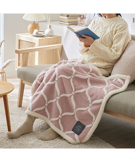 ニッセン（nissen） 毛布 ブランケット 寝具 ジャカード フランネル