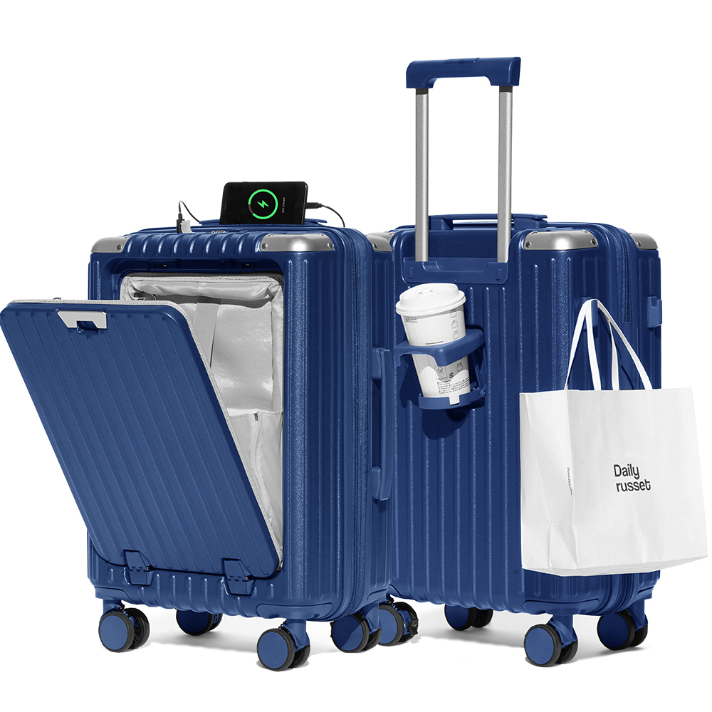 スーツケース Sサイズ フロントオープン 1年保証 機内持ち込み TSA