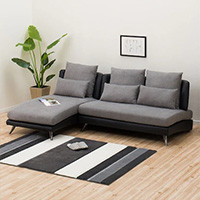 ニトリ（NITORI） ヘッドレスト2個付き、座面はポケットコイルのL型