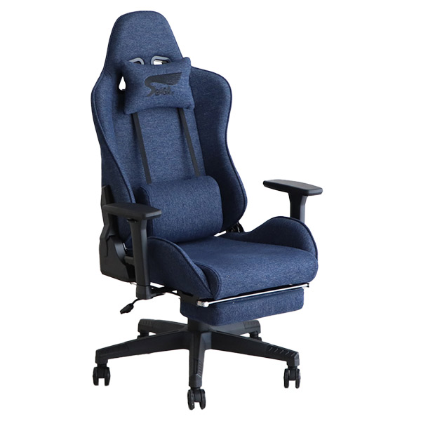 ゲーミングチェア ファブリック リクライニングチェア オフィスチェア