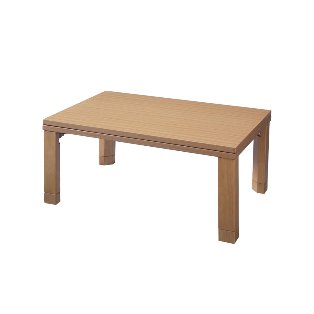 こたつテーブル 長方形 60 90 90x60cm フラットヒーター こたつ 90×60