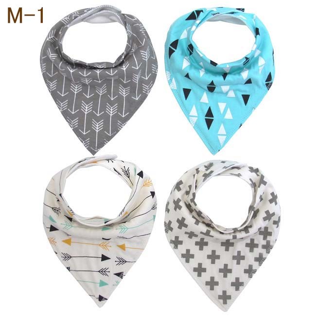 バンダナ スタイ オールシーズン 防水仕様 4枚セット スナップボタン