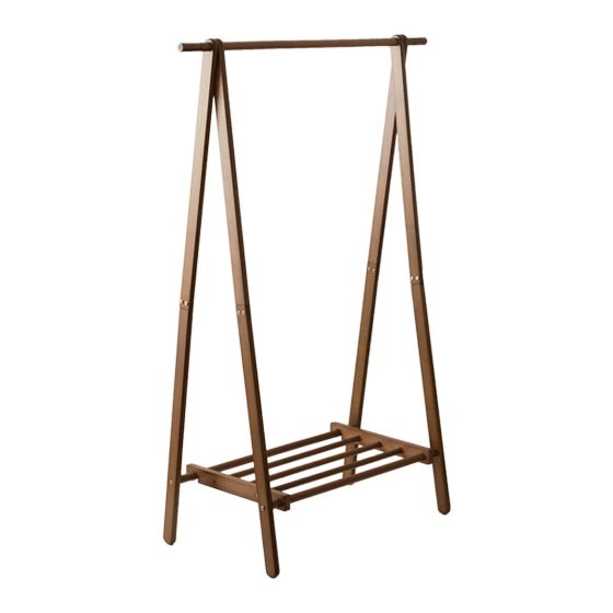 不二貿易（Fuji Boeki） ハンガーラック おしゃれ スリム 木製 コート