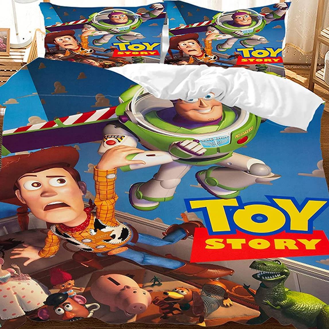 トイストーリー布団カバーセット 布団カバー ピロカバー ウッディ バズ