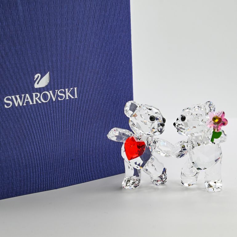 SWAROVSKI（スワロフスキー） クリスタルフィギュア KRISベア HAPPY