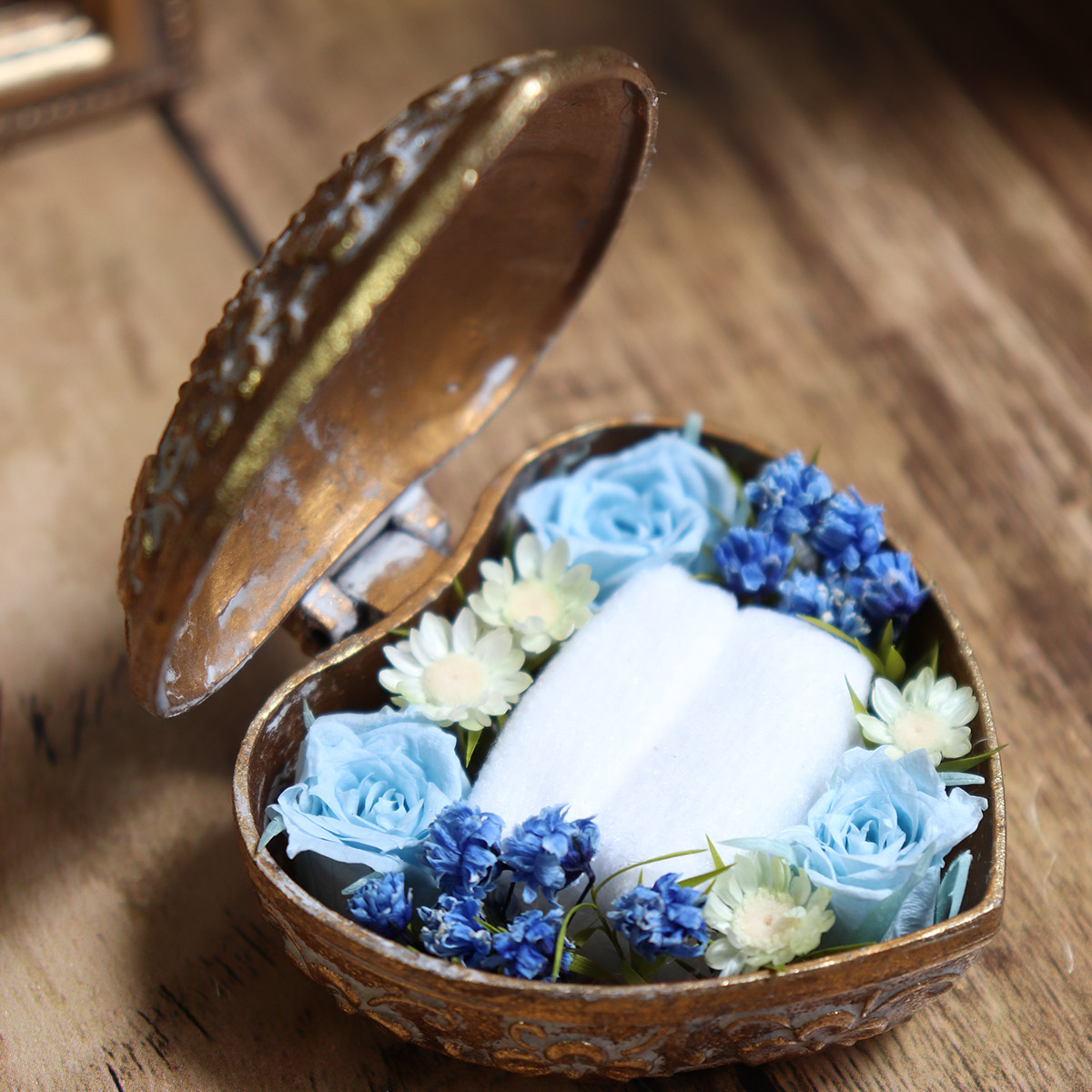 プロポーズ リングケース アクセサリーケース プリザーブドフラワー 花
