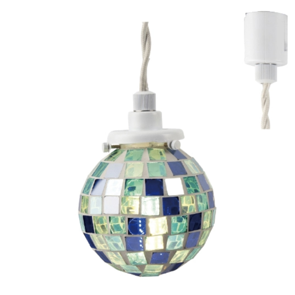 ペンダントライト モザイク ガラス 照明 ダクトレール専用 おしゃれ