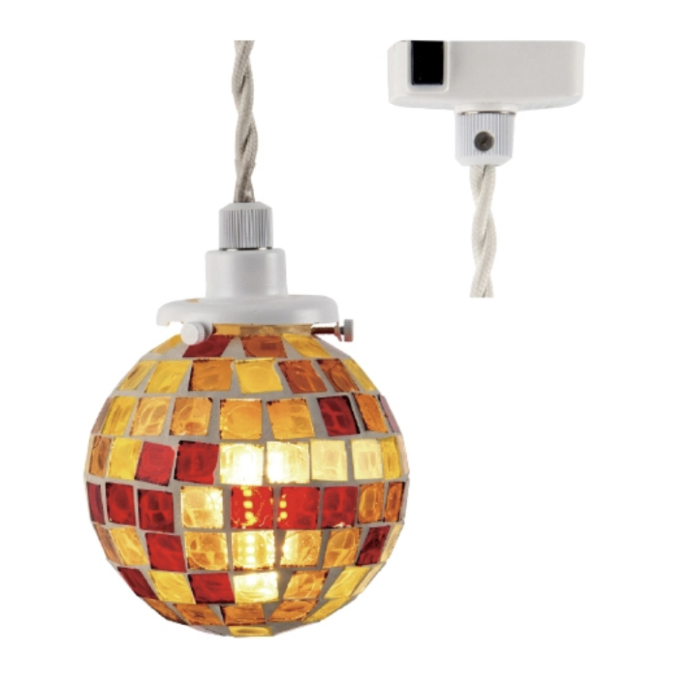 ペンダントライト モザイク ガラス 照明 引っ掛けシーリング おしゃれ