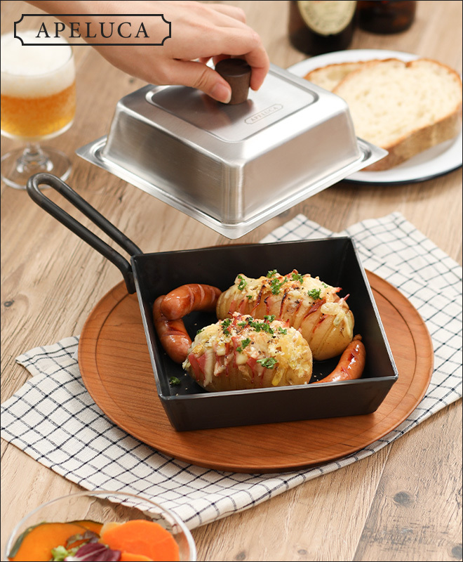 フライパン APELUCA COMPACT DEEP PAN アペルカ キャンプ用 四角い 燕