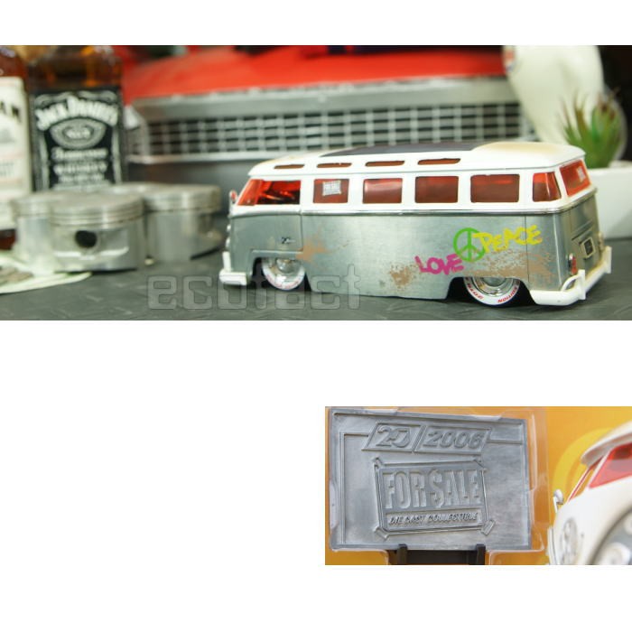 ミニカー 旧車 模型 1/24スケール 1962 フォルクスワーゲン バス