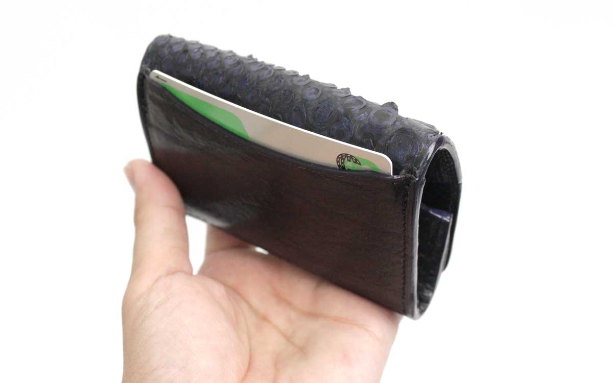 パイソンレザー 蛇革 小銭入れ コインケース ZOO ズー メンズ zcc-032
