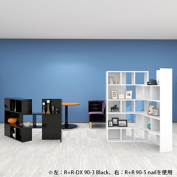 arne（アーネ） オープンラック オープンシェルフ 白 5段 ディスプレイ