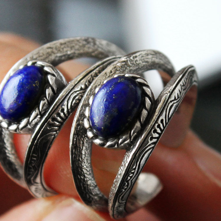 good vibrations リング シルバー925 指輪 メンズ ラピスラズリ 天然石