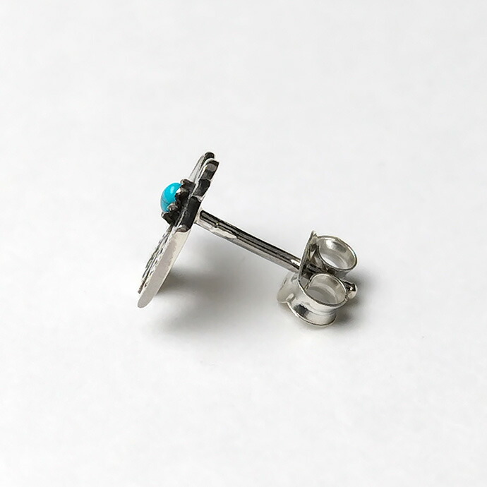 Binich（ビニッチ） ピアス メンズ 片耳用 ターコイズ 鳥 スタッド