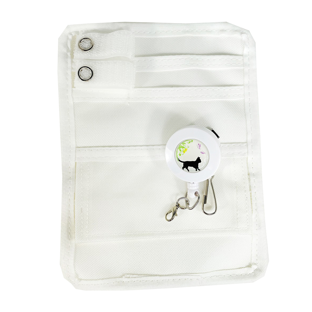 ナースグッズ ポケットオーガナイザー クリップリールセット l ペン